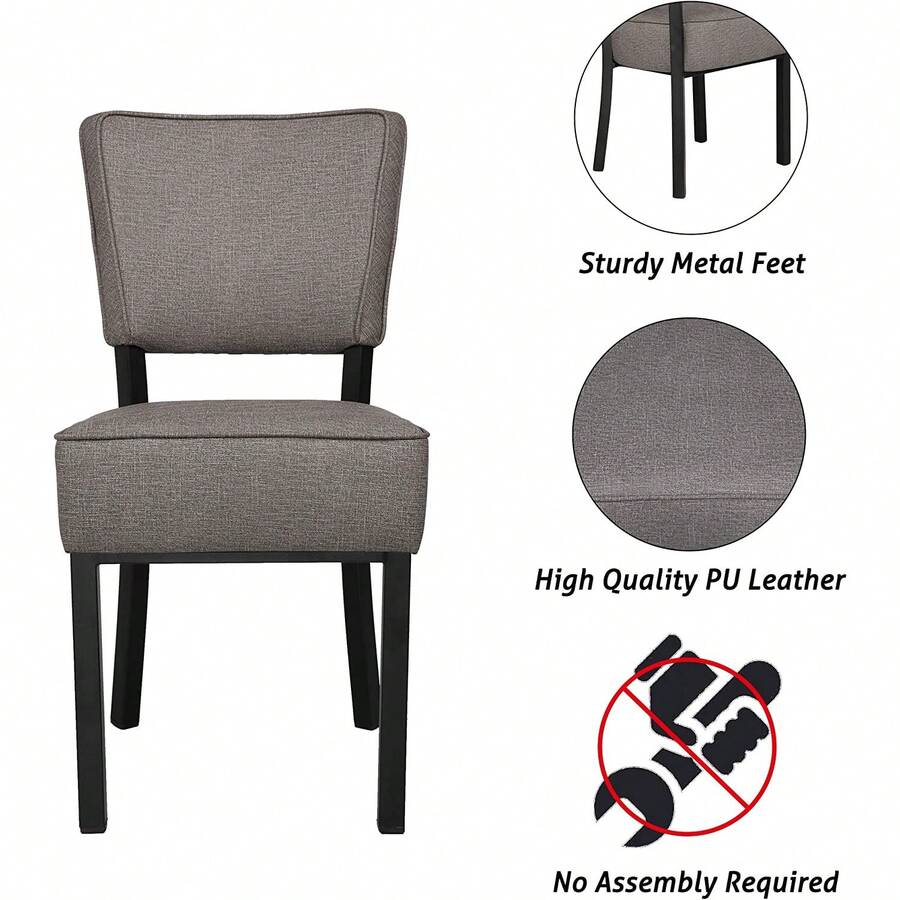 2 Piece MidCentury Modern Swivel Accent Chair With Cushioned Seat For