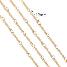 1 m Chaîne de bijoux style Ins en acier inoxydable 304 plaqué or 18 carats. Accessoires de bijouterie DIY pour bracelets et colliers