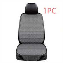 Tấm lót ghế ô tô bằng vải lanh đa năng - Tấm lót đệm trước và sau đảm bảo đệm ghế ô tô tối ưu. - Xám - Xem 3