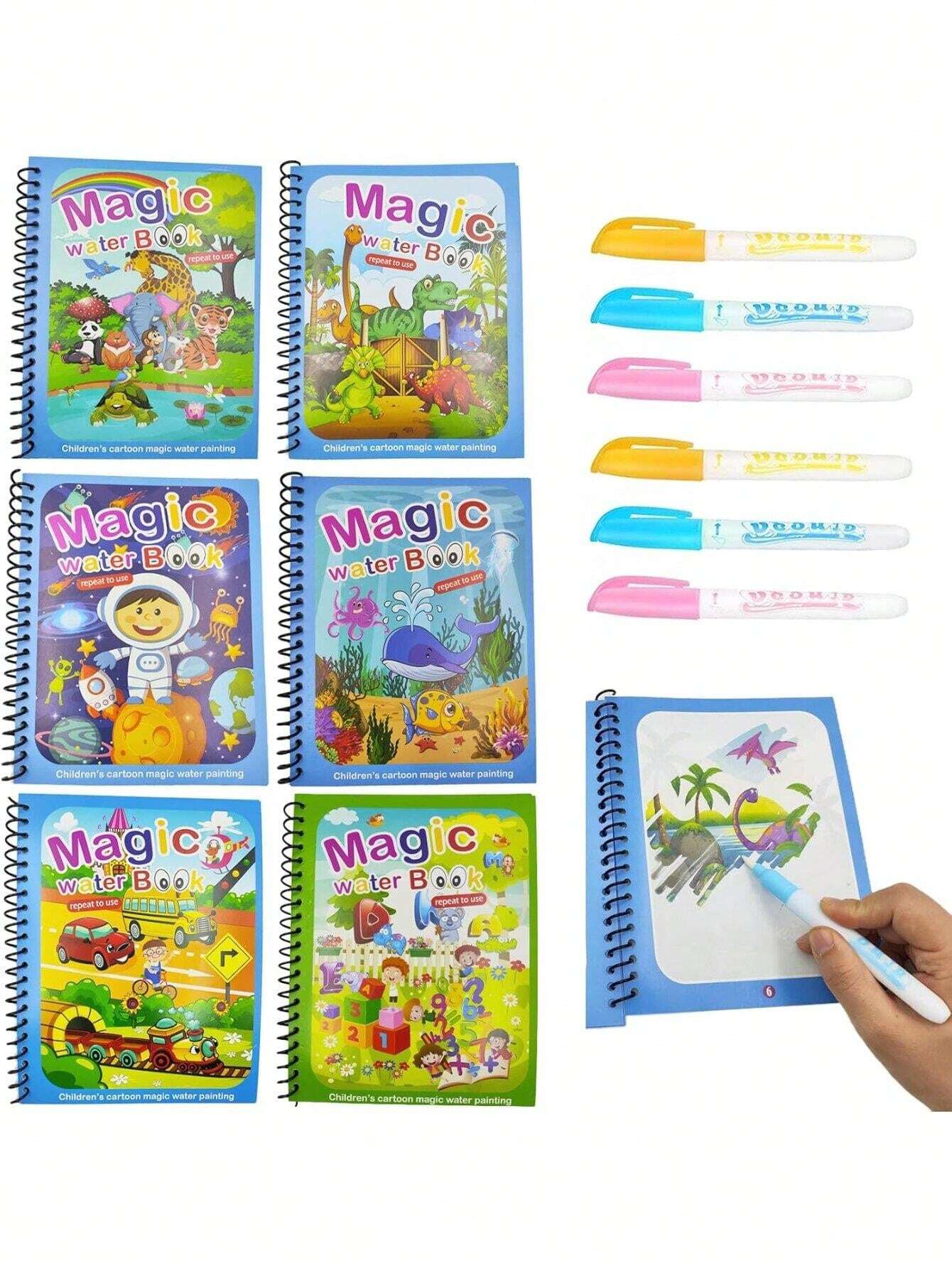 Children's Watercolor Painting Book Can Be Reused With Clear Water And