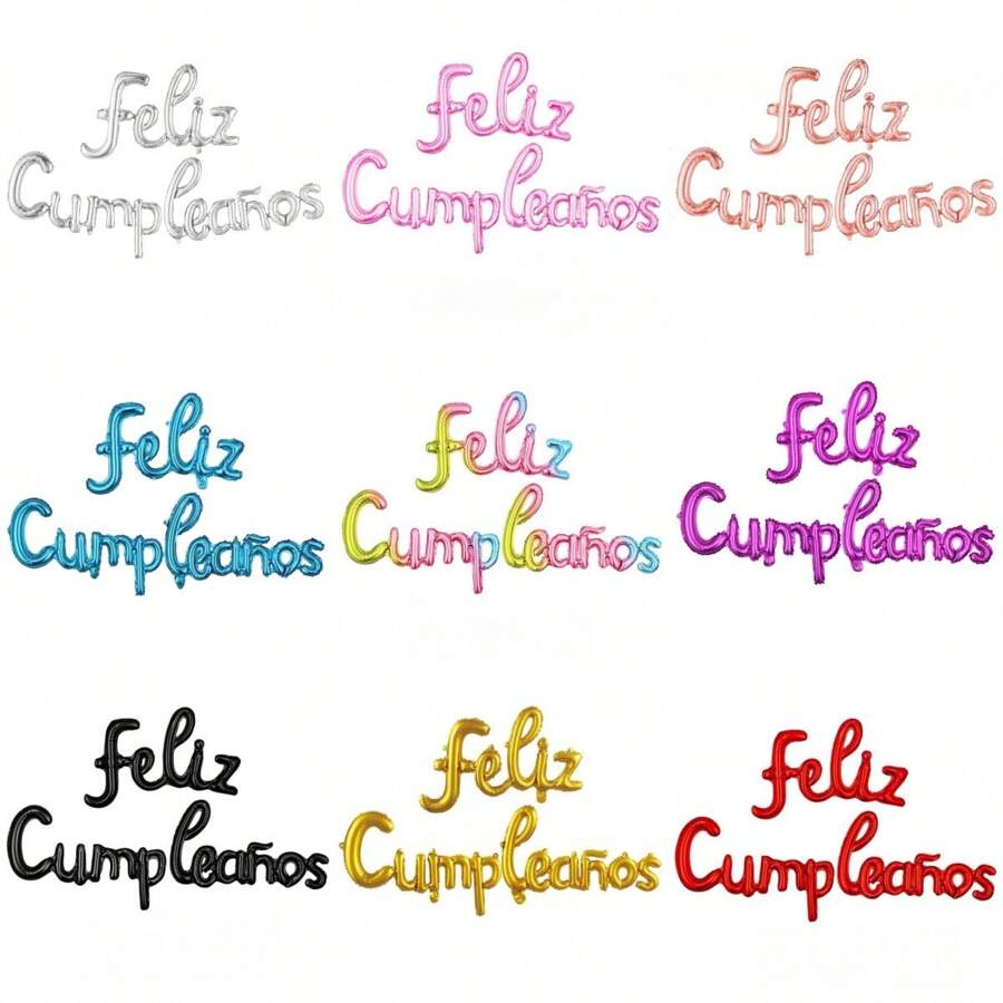 1 Pc 18inch Birthday Balloons For Birthday Party Decorations,Pink, Black, Red, Gradient, Gold, Blue, Green, Rose Gold, Silver, Purple, Back To School - Multicolor - View 1
