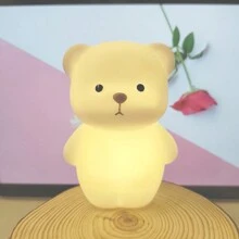 1 件/2 件可爱小假熊 LED 灯，万圣节、圣诞节派对装饰灯，适用于室内、客厅、卧室，是送给朋友、家人、学生、节日、生日的理想小礼物 - 白色 - 查看 6