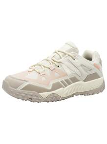 女士秋冬户外登山徒步鞋透气防撞鞋底弹力防滑耐磨 - 米色 - 查看 3