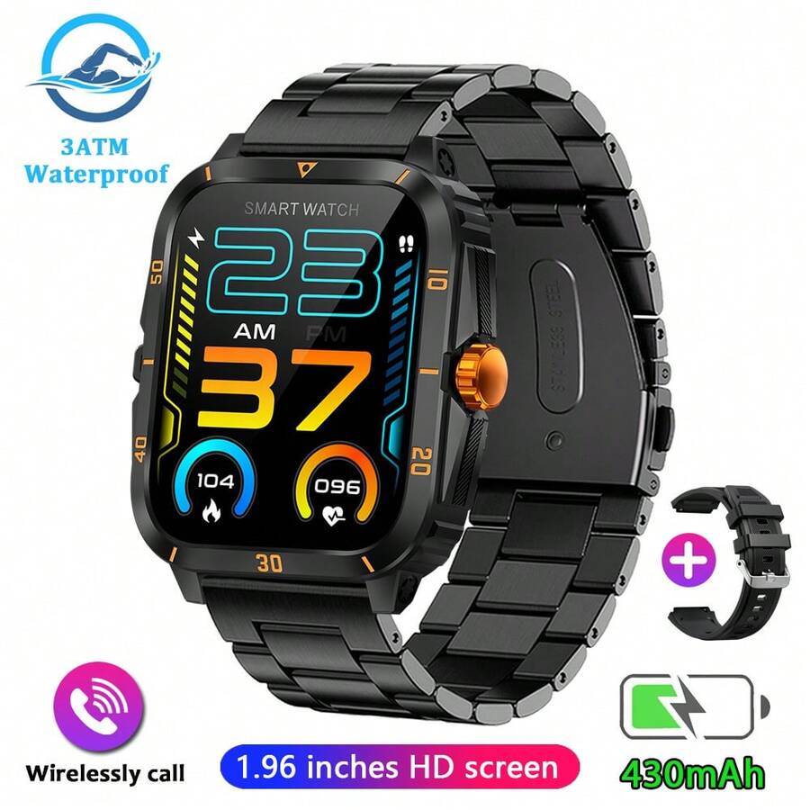 Jooeniok 2024 New Outdoor Sports Smartwatch Men's Wireless Talk & Music