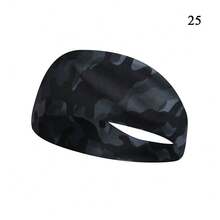 1 băng đô thấm mồ hôi ngụy trang Unisex, băng đô thể thao thấm hút thời trang chạy bộ tập thể dục - Nhiều màu - Xem 10