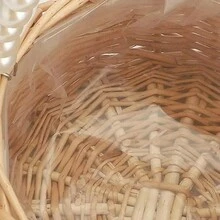 1 giỏ hoa trang trí tiệc cưới bằng dây leo liễu giỏ hoa có tay cầm bằng ngọc trai giỏ đựng đồ dệt tự nhiên, giỏ hoa cầm tay bằng mây ngọc trai, giỏ đựng hoa quà tặng ngày cưới/ngày thiếu nhi - Nhiều màu - Xem 8