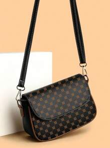 Women's Printed Shoulder Crossbody Bag New Arrival - 黑色 - 查看 1