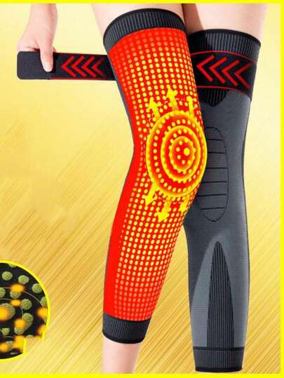 1 对艾灸加热护膝，防滑，秋冬保暖，缓解老年人腿痛，运动腿套，自加热脚套，男女通用