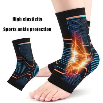 1 pieza Manga de compresión para tobillo, tobillera deportiva para actividades atléticas y de fitness, accesorio para gimnasio