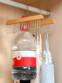 1 Giá treo quần áo bằng gỗ, Giá treo quần áo bằng gỗ đa năng để đựng áo ngực, áo ba lỗ, phụ kiện, trưng bày quần áo - Nhiều màu - Xem 10