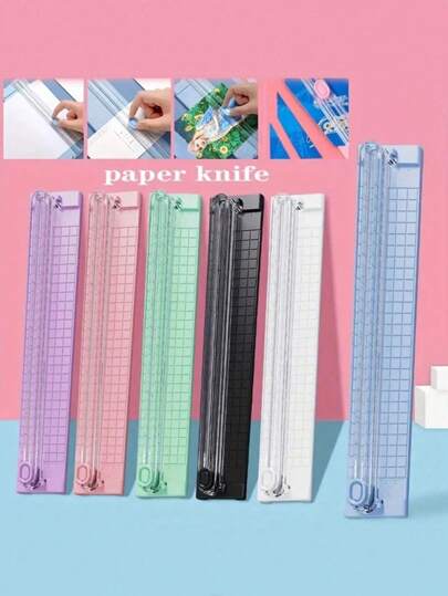 1pc Two-Way A3/A4 Paper Cutter Paper Cutter Inch, Cm Scale Display Paper Cutter Portable Photo Cutter Paper Cutter Office Paper Cutting Artifact Stainless Steel Knife Head, Sharp Back To School,Back To School,School Supplies