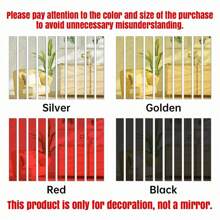 10 miếng dán tường gương bạc lấp lánh - Tự dính, có thể tái sử dụng, nhiều bề mặt, bề mặt bóng cho trang trí nhà hiện đại trong phòng khách, phòng ngủ, phòng tắm, văn phòng, miếng dán, đề can tường, đề can vinyl để trang trí nhà, vật dụng trang trí mùa xuân làm mới ngôi nhà của bạn, nhãn dán trang trí lễ hội quà tặng sinh nhật tốt nghiệp trang trí tường trang trí phòng gương treo tường gương cho phòng trang trí phòng tắm trang trí phòng khách - Nhiều màu - Xem 3