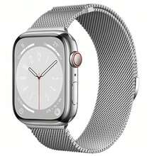兼容Apple Watch表带磁性Applewatch Ultra2表带SE米兰尼斯S10 Apple Watch表带8/7/6/5金属S9不锈钢S8男女45mm运动休闲商务表带 - 彩色 - 查看 2