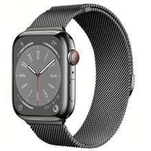 兼容Apple Watch表带磁性Applewatch Ultra2表带SE米兰尼斯S10 Apple Watch表带8/7/6/5金属S9不锈钢S8男女45mm运动休闲商务表带 - 彩色 - 查看 4