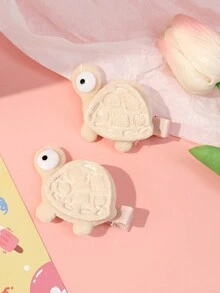 2 件儿童可爱海龟和鳄鱼发夹发饰 - 彩色 - 查看 3