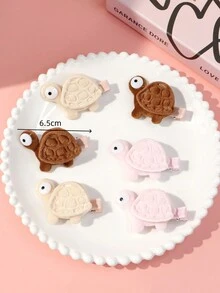 2 件儿童可爱海龟和鳄鱼发夹发饰 - 彩色 - 查看 7