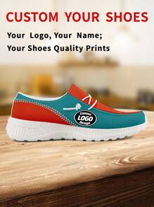 1 Pair Miami Baseball Name Custom Loafer Shoes, Personalized Name Loafer Shoes, Custom Name Thick Sole Loafers Of E-TPU, Personalized Loafer Shoes, Name Loafers, Personalized Loafer Shoes For Women And Men, Unique Loafer Shoes, Christmas Gift For Mom/Dad/Her/Him/Girlfriend/Boyfriend/Wife/Husband/Friend. - White - View 2