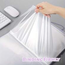 4 Pcs A4 Display Folders, A4 Display Book Folder With Plastic Sleeves And Safety Rope Presentation Folders Document Project Folder For School And Offices - 黑+紫+粉+藍 - 查看 6