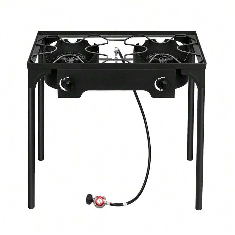 Outdoor Camp Stove High Pressure Propane Gas Cooker Portable Cast Iron Patio Cooking Burner