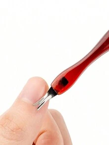 5 dụng cụ đẩy biểu bì bằng thép không gỉ, dụng cụ chăm sóc móng để loại bỏ da chết - Hồng - Xem 4