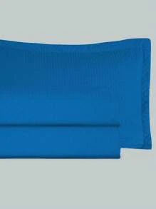 3-Piece Bedspread Quilt Kit Complete Box Bed Ultrasonic Butterfly Quilted - 寶藍色 - 查看 2