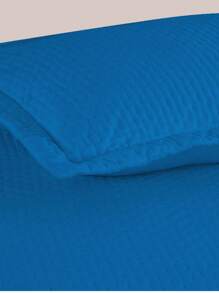 3-Piece Bedspread Quilt Kit Complete Box Bed Ultrasonic Butterfly Quilted - 寶藍色 - 查看 3