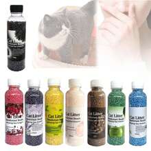 猫砂除臭珠 猫咪用品 猫砂伴侣 香薰珠 瓶装活性炭除臭颗粒 薰衣草 柠檬 玫瑰 - 彩色 - 查看 12