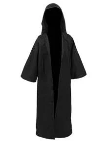 1pc Halloween Warrior Cloak, Anakin Cape Cosplay Costume Robe - Brown - View 5