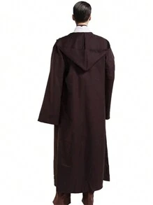 1pc Halloween Warrior Cloak, Anakin Cape Cosplay Costume Robe - Brown - View 4
