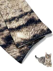 1 双趣味礼物猫爪袜子长袜适合成人女士男士青少年圣诞节礼物 - 彩色 - 查看 4