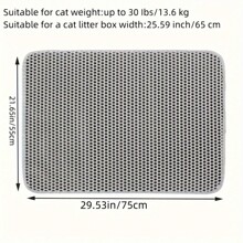 Double-Layer Honeycomb Design Cat Litter Mat, Non-Slip And Washable, Suitable For Pet Toilets And Litter Boxes - Multicolor - View 11