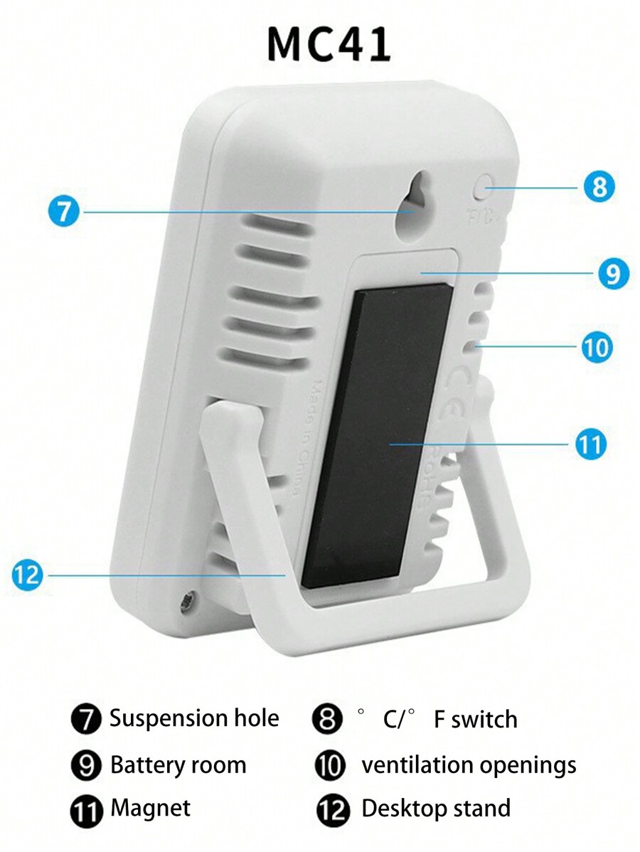 Indoor HighPrecision Temperature Gauge, Digital Electronic Thermometer