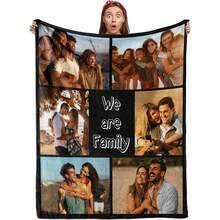 Ảnh tùy chỉnh Nhiều hình ảnh Trang trí vải nhung mềm mại cho gia đình, cặp đôi, bạn bè, động vật, thích hợp cho phòng khách - Nhiều màu - Xem 14