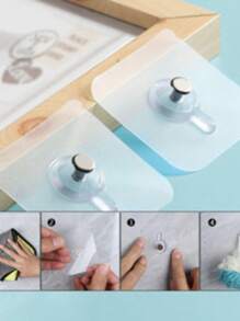 20Pcs Wall Socket Hook/Holder/Transparent With Strong Adhesive/Creative Socket Hook Promotion - Nhiều màu - Xem 2