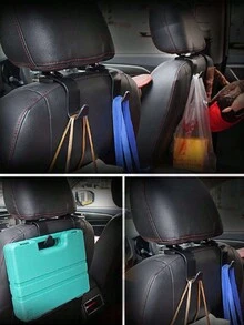 1 móc treo đồ đa năng trên ô tô, móc treo lưng ghế ô tô - màu đen - Xem 9