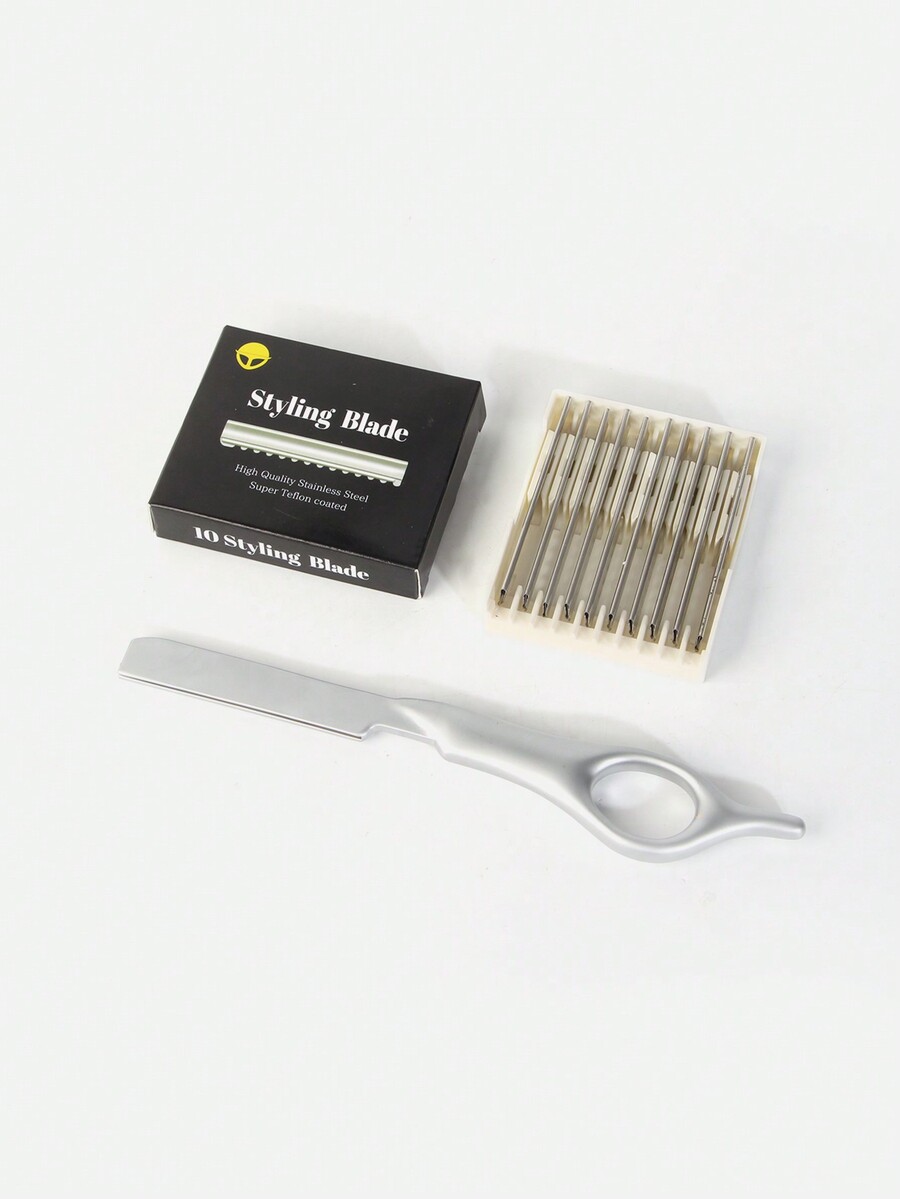 A Hair Trimming Scissors Set For Barber Shop, Including Hair Thinning