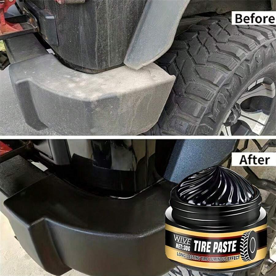 Tire Wax LongLasting Gloss Protectant Oil, Renewing And Scratch