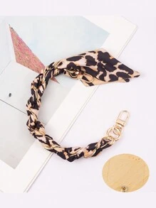 1 Woven Silk Scarf Mobile Phone Lanyard, Wrist Short Mobile Phone Case Chain, Anti-Loss Decorative Metal Buckle, Card Free Gifts For Mother, Family, Friends, Birthday, Holiday Phone Charm, Phone Chain - Multicolor - View 12