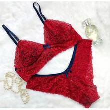 Kit With 5 Sets Of Panties And Bras Without Lace Cups, Various Colors, Lingerie (Two-Tone) - Nhiều màu - Xem 4