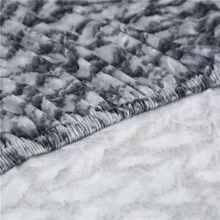 1pc Marble Pattern Sofa Slipcover, Stretch All-Inclusive Polyester, Suitable For Armless Sofa, Knitted Silky, 4 Seasons Use - Grey - View 9