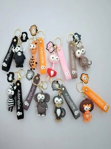 1 Miếng Dễ thương Ngựa vằn & Hươu cao cổ PVC Móc chìa khóa Với trang trí túi Đối với Cặp đôi , Ô tô/xe hơi Vòng chìa khóa - Nhiều màu - Xem 10
