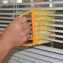 2 chiếc chổi vệ sinh cửa sổ chớp, chổi lau sợi siêu mịn cho máy điều hòa ô tô, chổi vệ sinh quạt điện ô tô, dụng cụ vệ sinh có thể giặt được - Nhiều màu - Xem 6