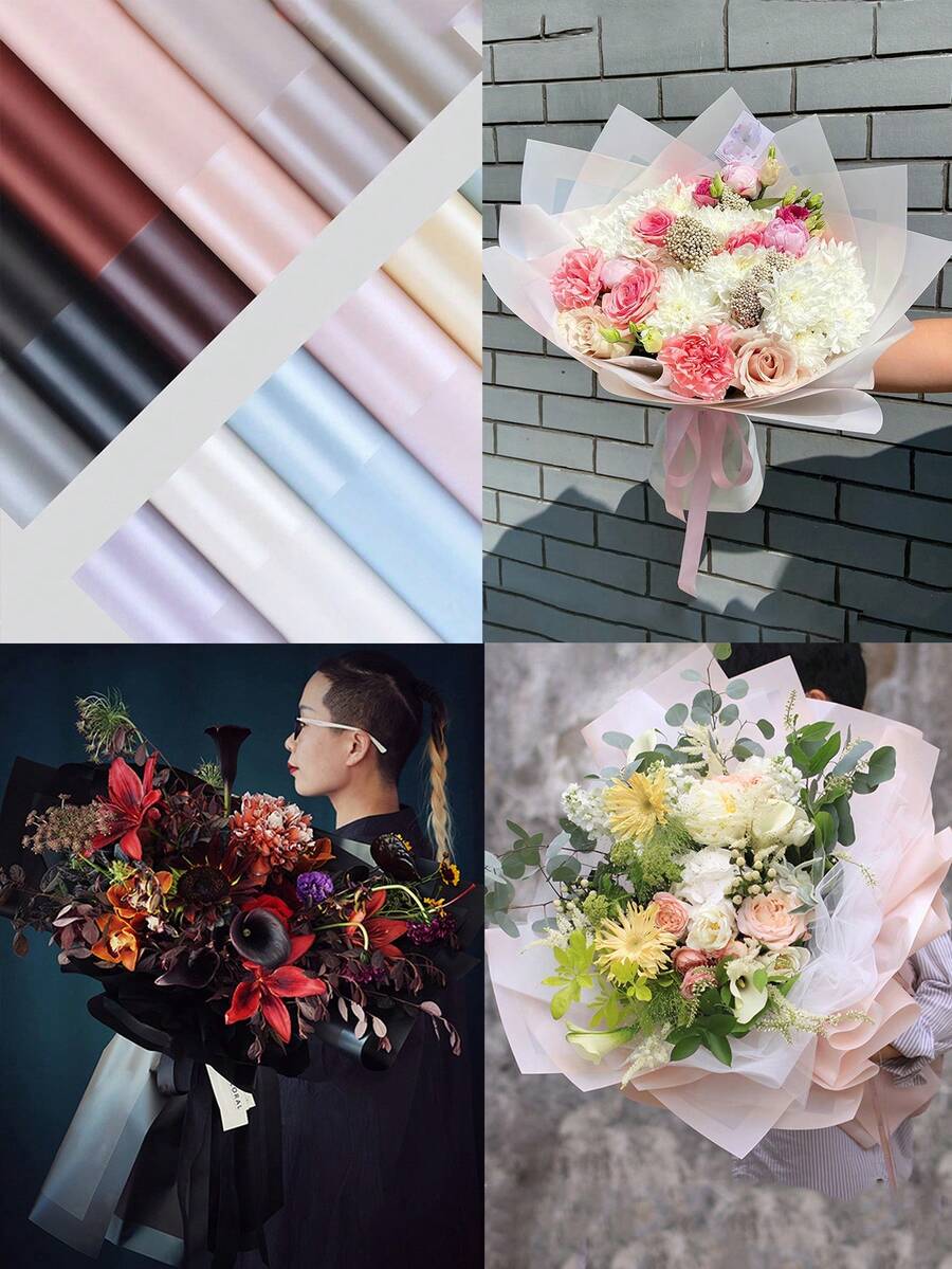 Tutu Jelly Film Waterproof Wrapping Paper Lace Color Matte Paper Flower