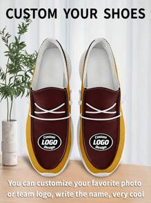 1 Pair Washington Baseball Name Custom Loafer Shoes, Personalized Name Loafer Shoes, Custom Name Thick Sole Loafers Of E-TPU, Personalized Loafer Shoes, Name Loafers, Personalized Loafer Shoes For Women And Men, Unique Loafer Shoes, Christmas Gift - White - View 4