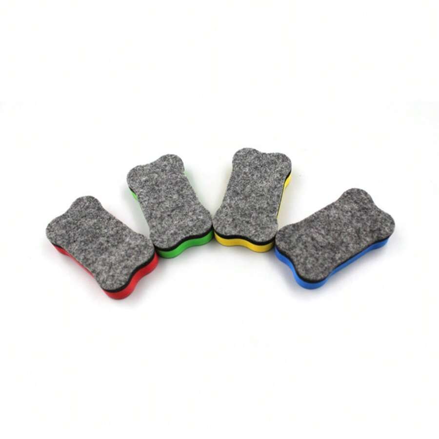 6pcs Random BoneShaped EVA Sponge Erasers Whiteboard