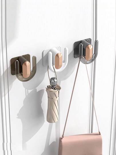 壁挂式塑料鞋架，带粘性挂条，门上鞋架，浴室/墙壁挂钩