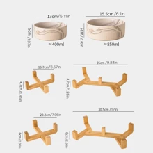 陶瓷猫咪爱猫妈爱碗，猫咪爱猫妈爱食水双碗，保护颈椎，猫狗爱人礼物和狗猫妈妈爱宠物用品