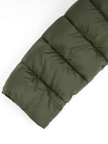 Giolshon Women's Plus Size Casual Hooded Jacket For Autumn/Winter, With Pockets, Layerable, Suitable For Cold Weather Commuting - Army Green - View 8