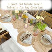 8/16 Pack Beige Cheesecloth Table Runner 20 X 120 Inch Gauze Table Runners 10 FT Long,Semi Sheer Boho Cheese Cloth Fabric Table Runner Bulk For Wedding,Party,Baby Shower,Bridal Shower Decoration - Màu be - Xem 6