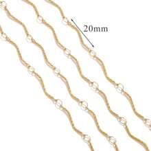 1 m Chaîne de bijoux style Ins en acier inoxydable 304 plaqué or 18 carats. Accessoires de bijouterie DIY pour bracelets et colliers